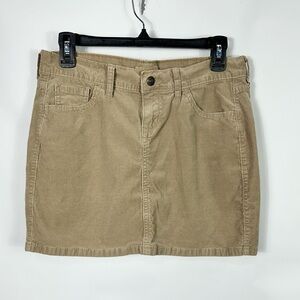 Old Navy corduroy miniskirt beige women’s size 4